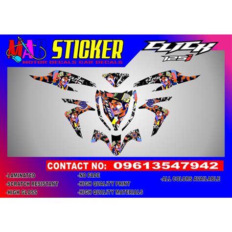 honda click 125 decals | Shopee Philippines