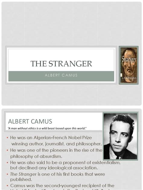 The Stranger With Analysis and Summary | PDF | Albert Camus | Science