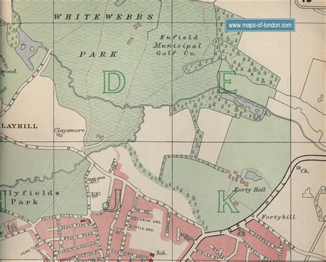 Map of Enfield, London