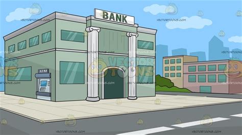 Cartoon Bank Background