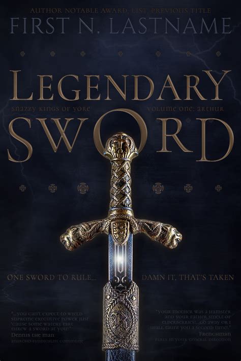 Arthurian fantasy premade book cover: Legendary Sword