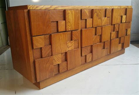 Brutalist Mosaic Series Nine-Drawer Dresser by Lane Furniture Co. at 1stDibs | lane brutalist ...