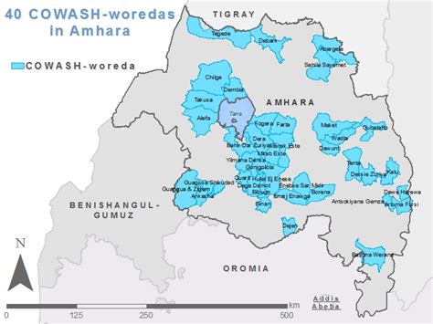 Ethiopia Map Amhara Region