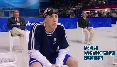 What happened at Michael Phelps' first Olympics final at the 2000 ...