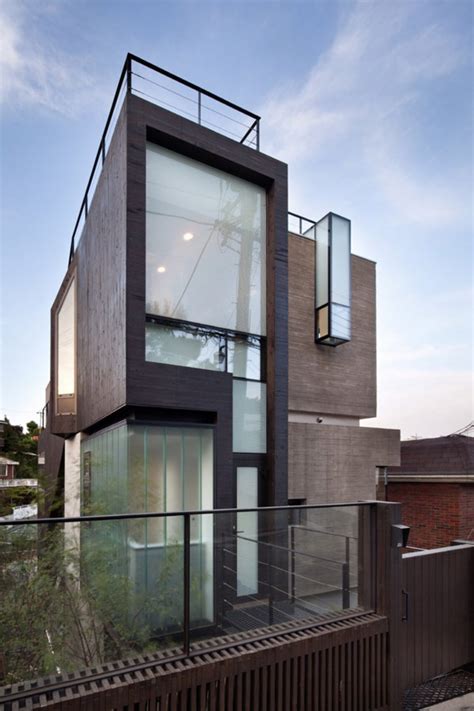 New home designs latest.: South Korea modern homes designs exterior views.