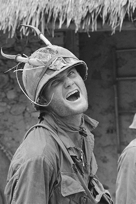 Chu Lai 1967 - Soldier Wearing a Horned Helmet | 09 Nov 1967… | Flickr