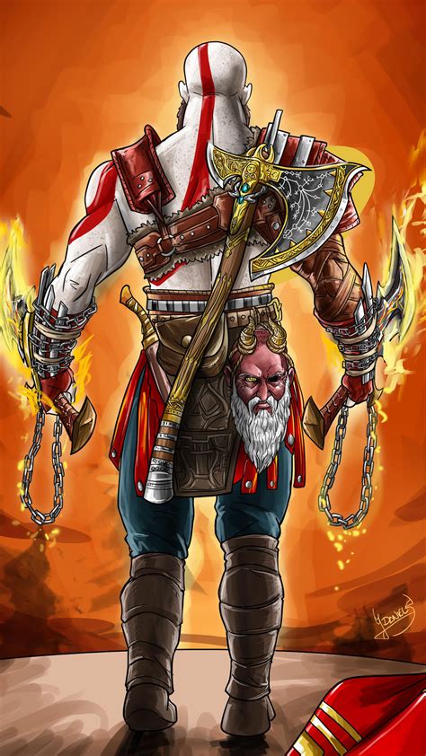 1080x1920 kratos, god of war, games, ps games, hd, 5k for Iphone 6, 7, 8 wallpaper ...