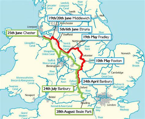 Canal map - the LTC Rolt Centenary