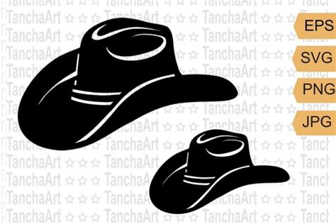 Cowboy hat SVG, PNG cricut, Western hat silhouette clipart