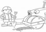 Scoop Helps Bob To Repair The Road Coloring Pages  Cool sketch template