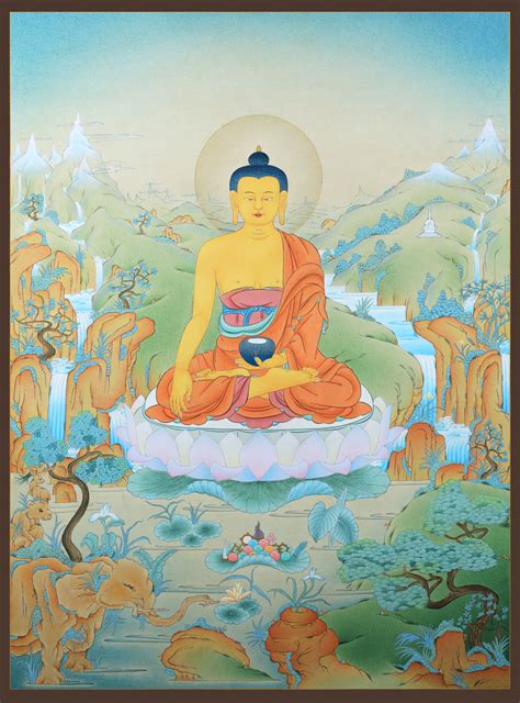 Buddha Shakyamuni I (Thangka) - Enlightenment - Dakini As Art