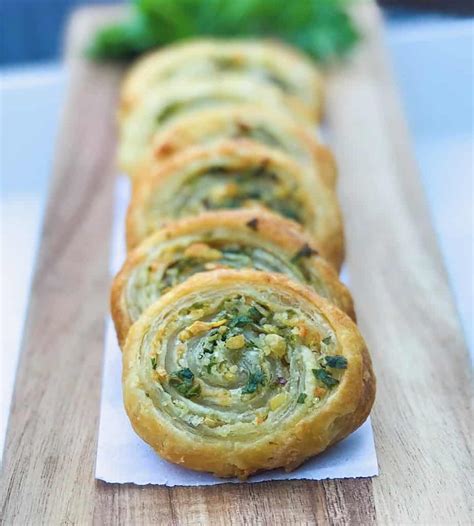 Puff Pastry Garlic n' Herb Pinwheels - Aleka's Get-Together