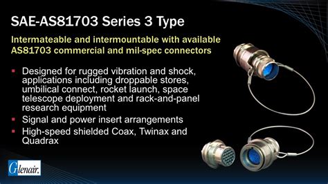 SAE / AS81703 Series 3 Type Connectors - Glenair, Inc.