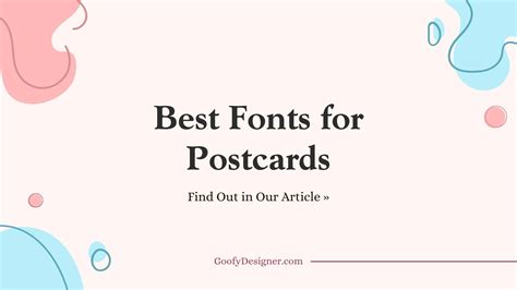 24 Essential Fonts for Eye-catching Postcards