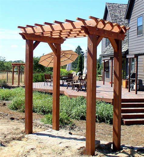 small pergola kit | Small Pergola - Pergolas | Forever Redwood-- for ...