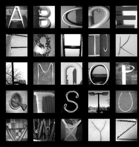 Nottingham Digital Photograhy: Student Work: Found Alphabet