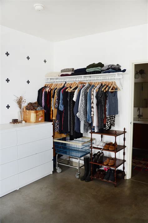 Clothing Storage Ideas - Open Closet, Hanging Rack | Apartment Therapy