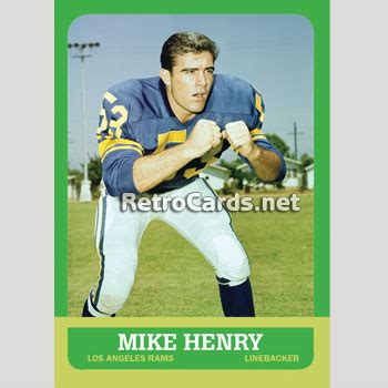 1963T Mike Henry Los Angeles Rams – RetroCards