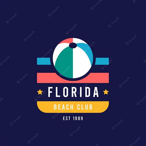 Premium Vector | Flat design florida logo template