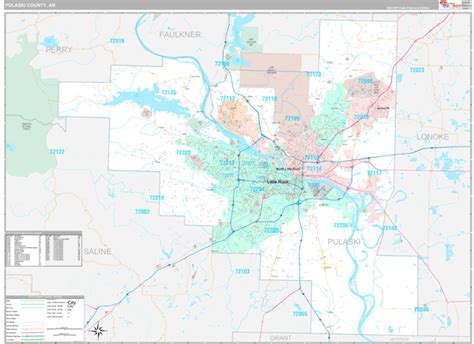 Pulaski County, AR Maps