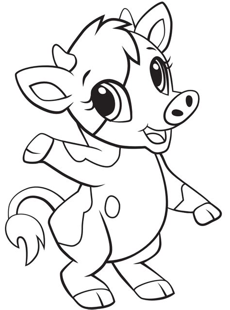 Printable Cow Coloring Pages - prntbl.concejomunicipaldechinu.gov.co