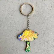 Funny Animal Mushroom Keychain Creative Star Sun Cartoon Key - Temu