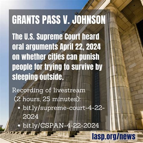 Criminalization of homelessness: Grants Pass v. Johnson case in the U.S. Supreme Court — Legal ...