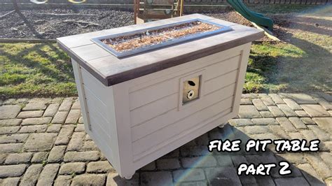 How to Build a Propane Fire Pit Table: Part 2 - YouTube