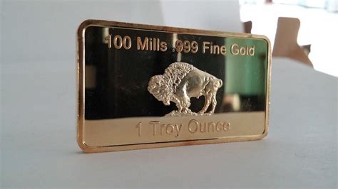 Gold buffalo 1 Troy ounce gold bar 24K Gold | #1730380710