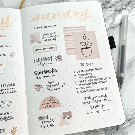 17 Pretty Bullet Journal Daily Layouts to Inspire You - Clementine Creative