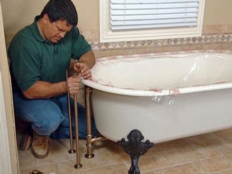 How to Install Plumbing for a Claw Foot Tub | Clawfoot tub bathroom, Clawfoot tub, Tub refinishing