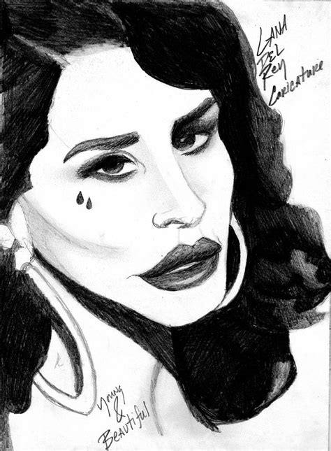 Lana Del Rey Caricature by FonzieMonster on DeviantArt