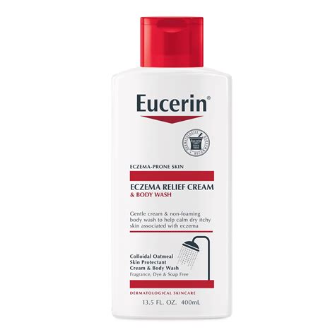 Eucerin Eczema Relief Cream & Body Wash, Eczema Body Wash, 13.5 Fl Oz Bottle - Walmart.com