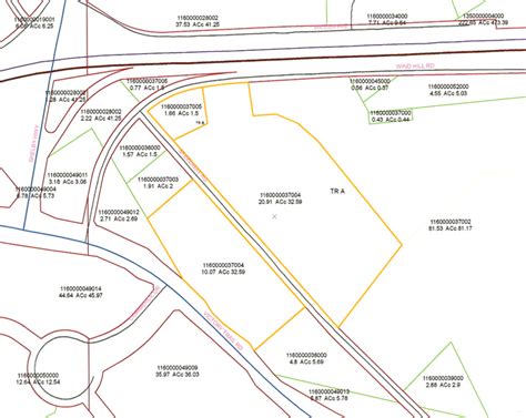 Plat Map with Property Boundary Lines