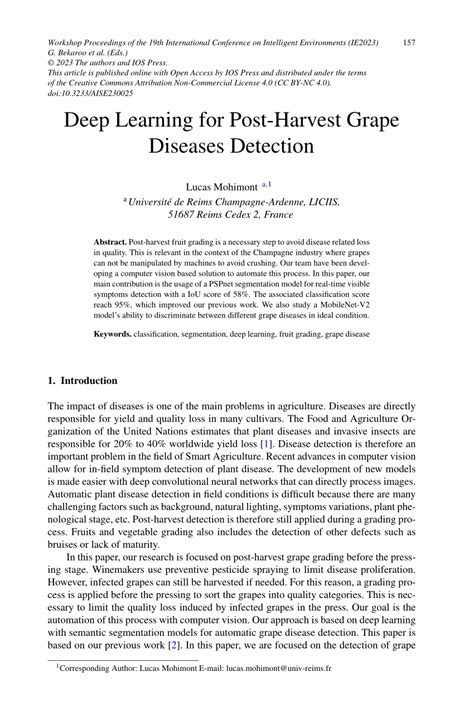 (PDF) Deep Learning for Post-Harvest Grape Diseases Detection