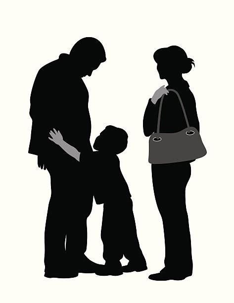 Father Son Hugging Silhouettes Illustrations, Royalty-Free Vector ...