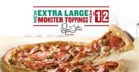 FAST FOOD NEWS: Papa John's XL Monster Toppings Pizza - The Impulsive Buy