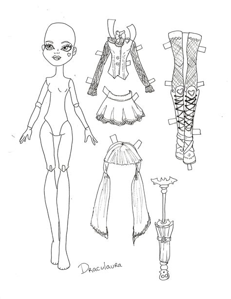 Monster High Paper Dolls Printable - Get What You Need For Free