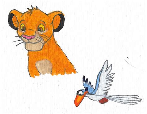 Simba and Zazu by brazilianferalcat on DeviantArt