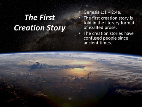 Contemplatives in the World: Lecture One: The First Creation Story