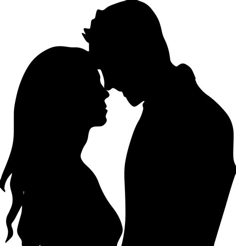 Clipart - Romantic Couple Silhouette