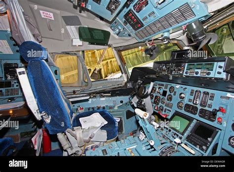 Cockpit view of Ruslan An-124 cargo plane Stock Photo: 60793399 - Alamy