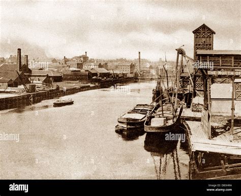 Stockton-on-Tees Docks early 1900s Stock Photo - Alamy