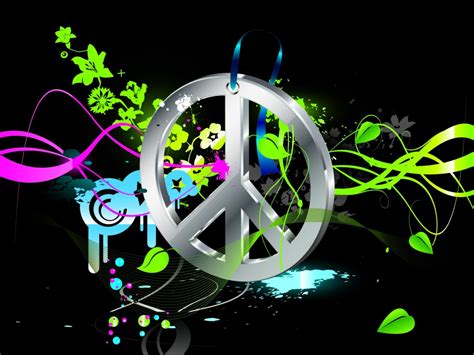 Peace Sign Desktop Wallpaper - WallpaperSafari