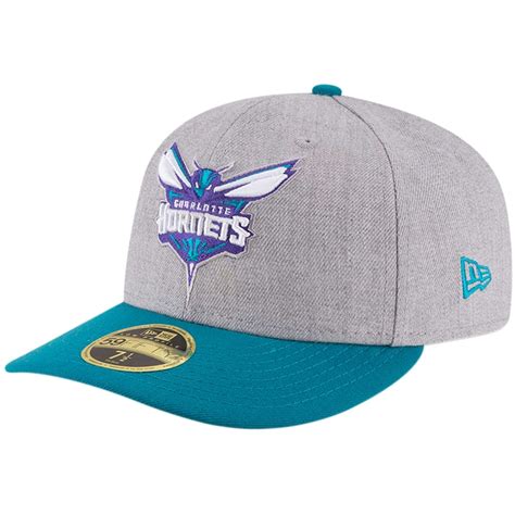 Charlotte Hornets New Era Two-Tone Low Profile 59FIFTY Fitted Hat ...