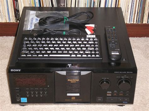 Sony CDP-CX355 MegaStorage 300 CD Player Jukebox + Remote & Keyboard ...