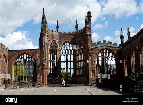 Coventry Cathedral ruins, West Midlands, England, UK Stock Photo - Alamy