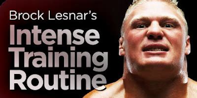 Martial arts zone: Brock lesnar workout routine