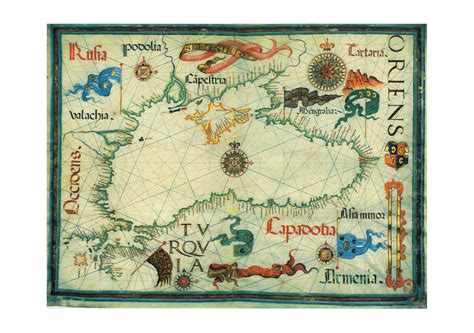 Ancient Black Sea Map 1852 — Spiffing Prints