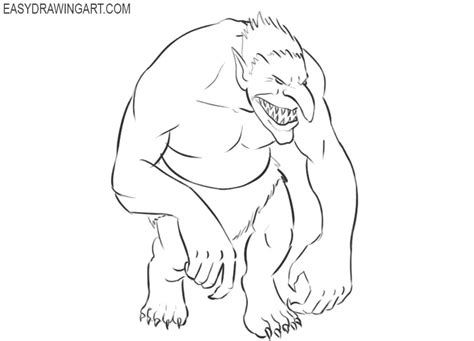 How to Draw a Troll - Easy Drawing Art